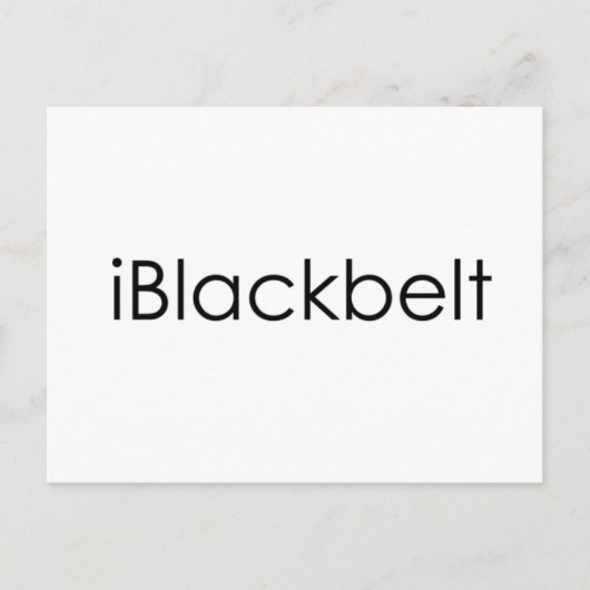 武術アーツiBlackbeltはがき ポストカード (正面)