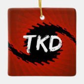 武術アーツTKDハリケーン セラミックオーナメント (正面)