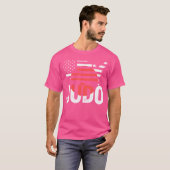 武術アーティスト米国国旗の愛国的なアメリカン・ジャパン・ジュウ Tシャツ (正面フル)