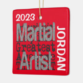 武術アーティスト超並立カスタム セラミックオーナメント (左)