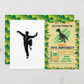 武術アーティスト-背景色の選択 招待状 (正面/裏面)