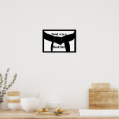 武術アート誇りを持ったはブラック・ベルト・ポスタープリント ポスター (キッチン)