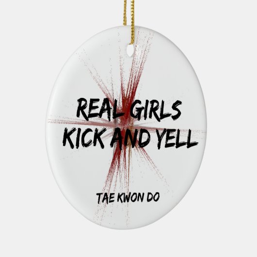 武術アー実在ツガールズキック&イェルテコンドー セラミックオーナメント (右)