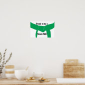 武術ア誇りを持ったートがグリーンベルト ポスター (キッチン)