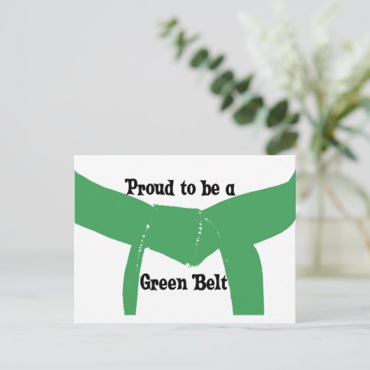 武術ア誇りを持ったートがグリーンベルト ポストカード (スタンド正面)