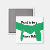 武術ア誇りを持ったートがグリーンベルト マグネット (正面/裏面)