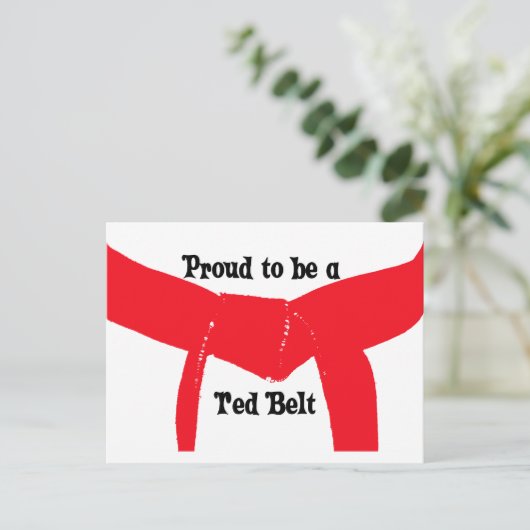 武術ア誇りを持ったートが赤いベルト ポストカード (スタンド正面)