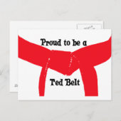 武術ア誇りを持ったートが赤いベルト ポストカード (正面/裏面)