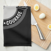 武術パーソナライズされたアーツ柔道日本格闘スポーツ キッチンタオル (四つ折り)