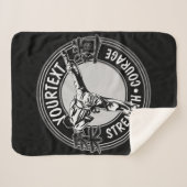 武術パーソナライズされたアーツ柔道日本格闘スポーツ  シェルパブランケット (正面(横))