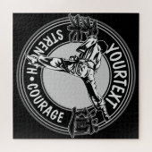 武術パーソナライズされたアーツ柔道日本格闘スポーツ ジグソーパズル (横)