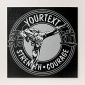 武術パーソナライズされたアーツ柔道日本格闘スポーツ ジグソーパズル (縦)