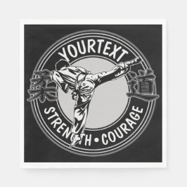 武術パーソナライズされたアーツ柔道日本格闘スポーツ スタンダードランチョンナプキン