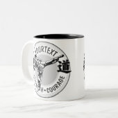 武術パーソナライズされたアーツ柔道日本格闘スポーツ ツートーンマグカップ (正面左)