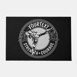 武術パーソナライズされたアーツ柔道日本格闘スポーツ ドアマット