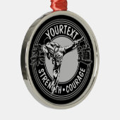 武術パーソナライズされたアーツ柔道日本格闘スポーツ  メタルオーナメント (右)