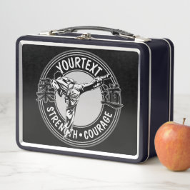 武術パーソナライズされたアーツ柔道日本格闘スポーツ メタルランチボックス