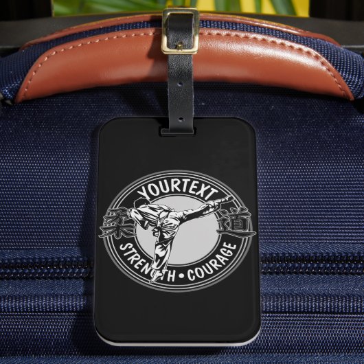 武術パーソナライズされたアーツ柔道日本格闘スポーツ ラゲッジタグ (正面インサイチュ2)