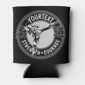 武術パーソナライズされたアーツ柔道日本格闘スポーツ 缶クーラー (正面)