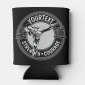 武術パーソナライズされたアーツ柔道日本格闘スポーツ 缶クーラー (裏面)