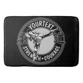 武術パーソナライズされた柔道日本格闘技  バスマット (正面)