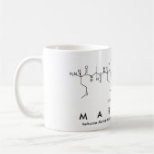 武術ペプチド名mag コーヒーマグカップ (左)