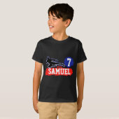 武術忍者戦士テーマの誕生日おめでとう男の子Tシャツ Tシャツ (正面フル)