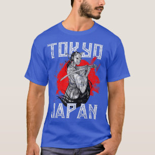 武術日本の芸術天狗の侍ねこ面 Tシャツ