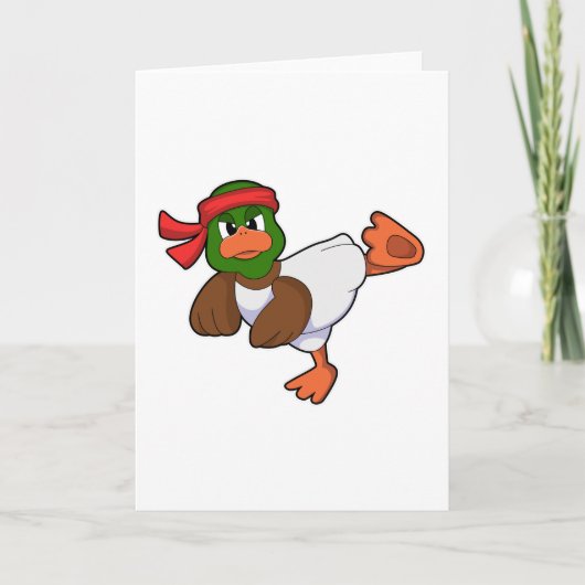 武術空手のカモ カード (正面)