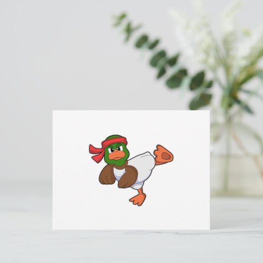 武術空手道のカモ ポストカード (スタンド正面)