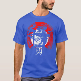 武術芸日本の術天狗の侍と鎧Ja Tシャツ
