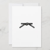 武術芸術の誕生日パーティーへの招待 招待状 (裏面)