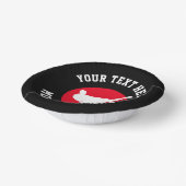 武術芸術をテーマにした空手の誕生日パーティーボウル ペーパーボウル (傾斜あり)