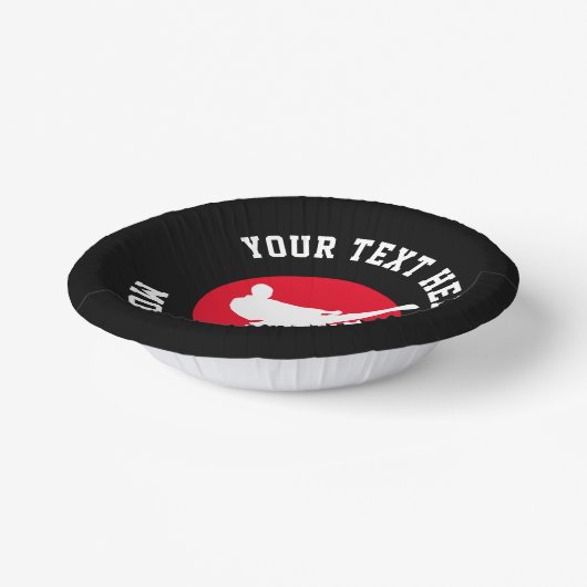 武術芸術をテーマにした空手の誕生日パーティーボウル ペーパーボウル (傾斜あり)