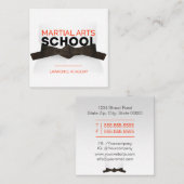武術芸術学校/空手道場 スクエア名刺 (正面/裏面)