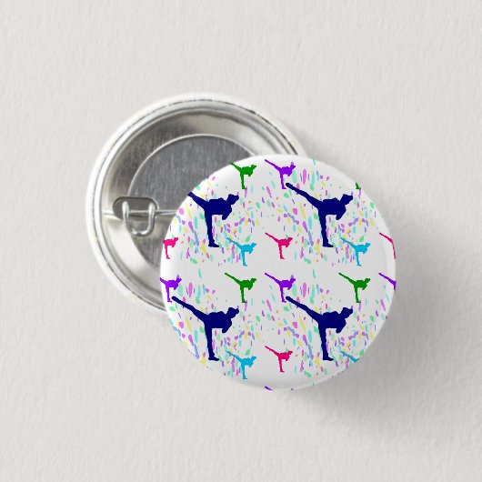 武術芸術 – 柔道 缶バッジ (正面&裏面)