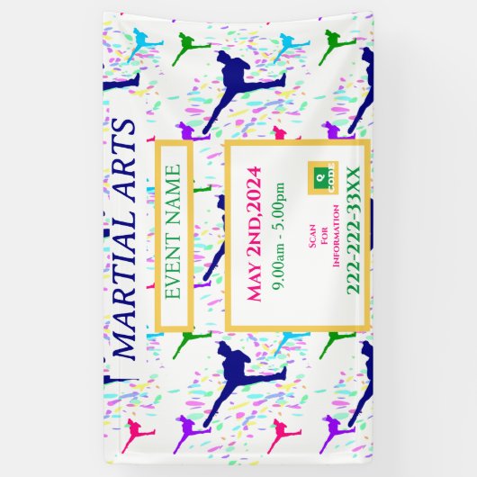 武術芸術 横断幕 (縦)