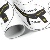 武術2段黒帯 ラッピングペーパー (ロールコーナー)