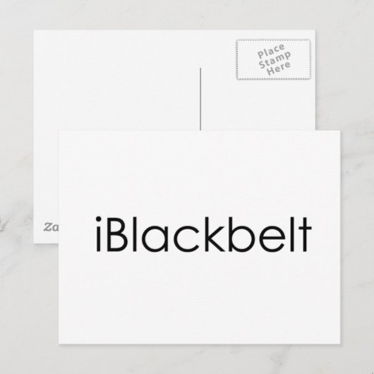 武術 iBlackbelt ポストカード (正面/裏面)