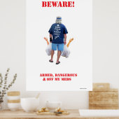 武装および危険な大型アーカイブマットプリント ポスター (キッチン)