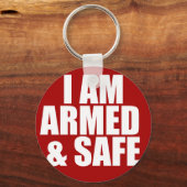 武装および安全キーチェーン キーホルダー (正面)