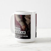 武装したアメリカのマグカップ コーヒーマグカップ (正面左)