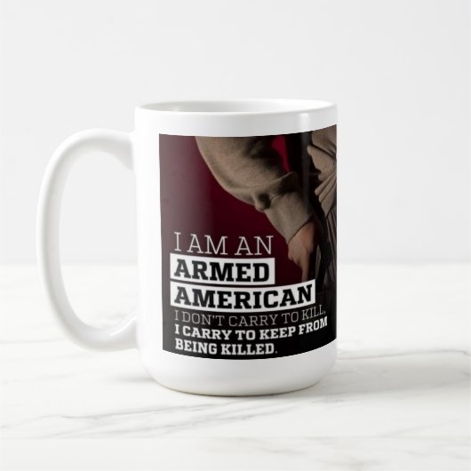 武装したアメリカのマグカップ コーヒーマグカップ (左)