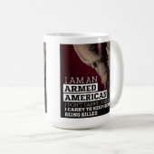 武装したアメリカのマグカップ コーヒーマグカップ (正面右)
