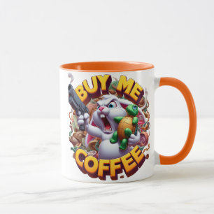 武装したバニーとタートルデュエル買で私にコーヒーを マグカップ