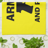 武装した丁寧なキッチンタオル キッチンタオル (折り畳み)