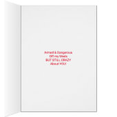 武装した及び危ない記念日の挨拶状 (内側 (右))