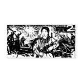 武装した女の子とベトナムの郵便切手 セルフインキングスタンプ (デザイン)