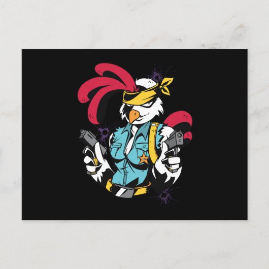 武装した女 ポストカード (正面)