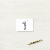 武装した少年 ポストイット (デスク上)